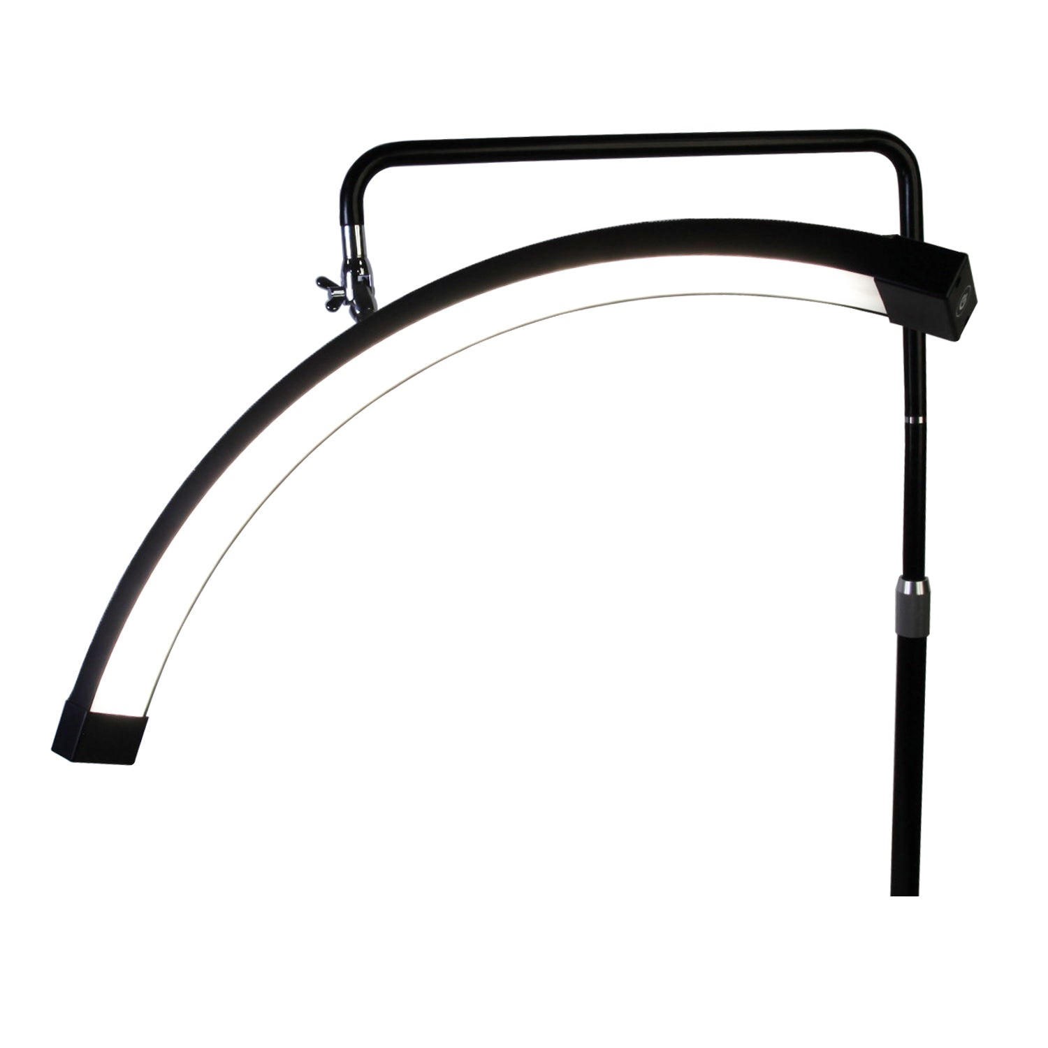 Lámpara para manicura Half Moon Beauty Desk de 25 pulgadas - Con sujeción por pinza, extensible