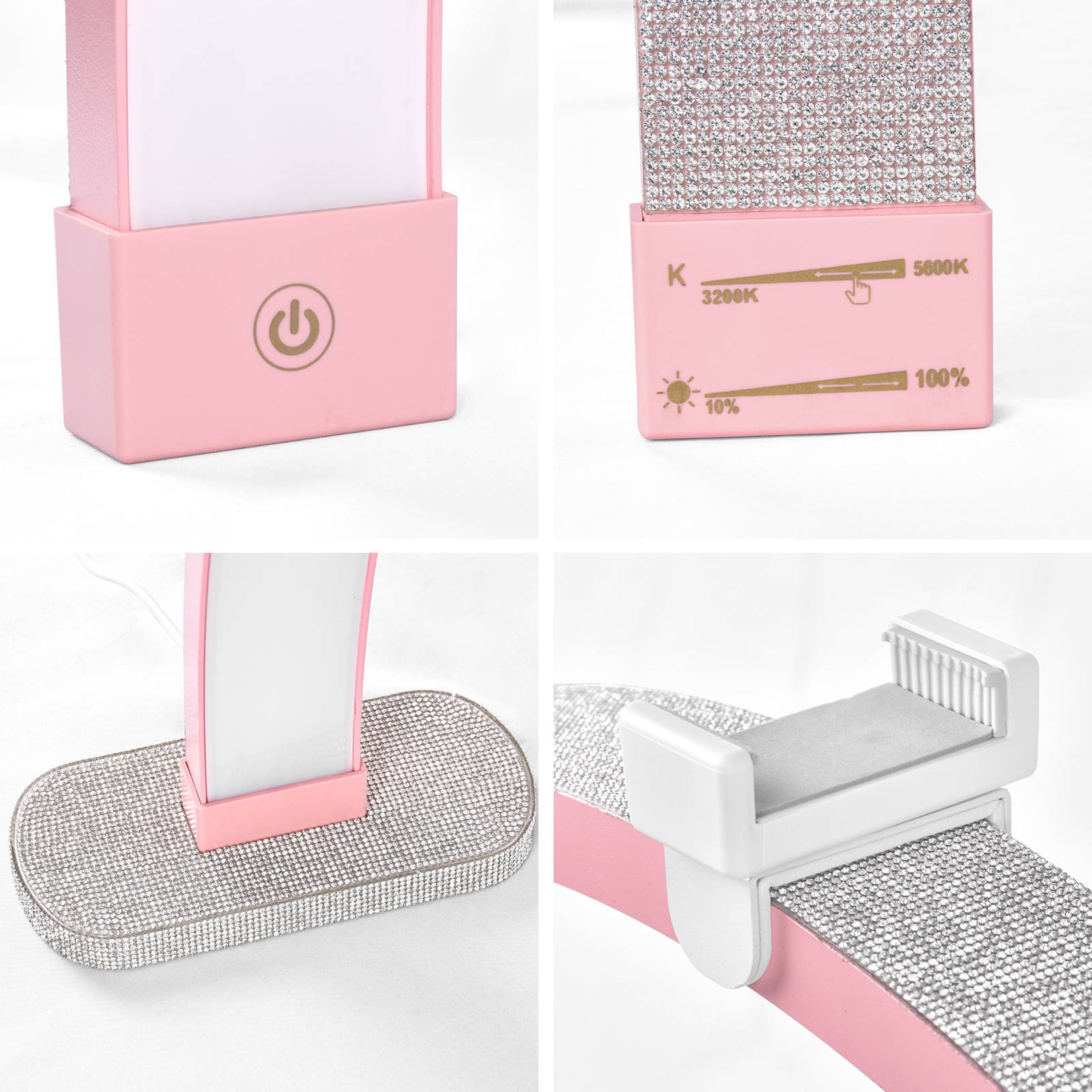 Lámpara de escritorio Half Moon Diamond de 30 pulgadas - Lámpara LED independiente para uñas