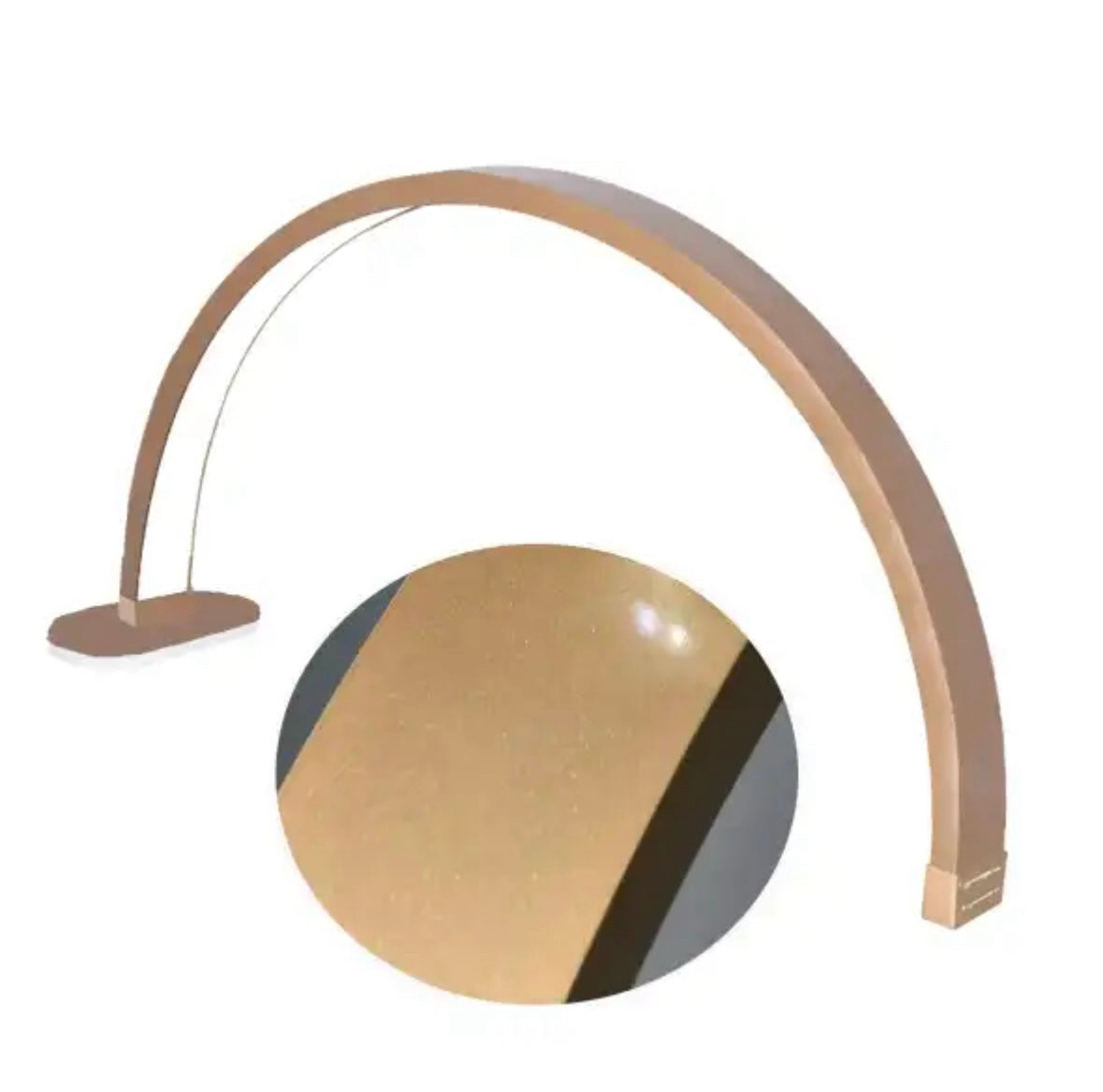 Lámpara de escritorio Half Moon de 30 pulgadas - Lámpara LED independiente para uñas