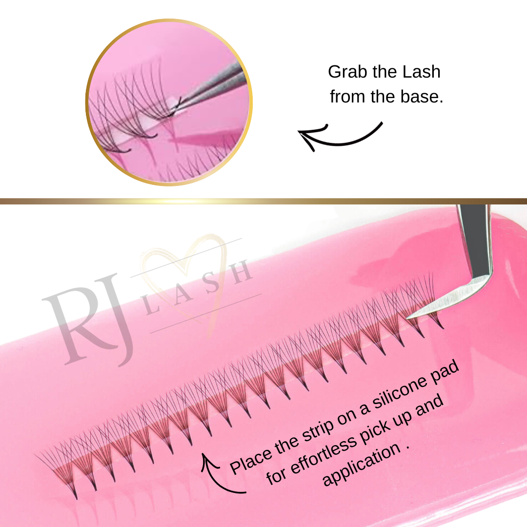 12D, RJ Speed Fans, longitud mixta 9 mm-15 mm (800 ventiladores) 0,05 D Curl