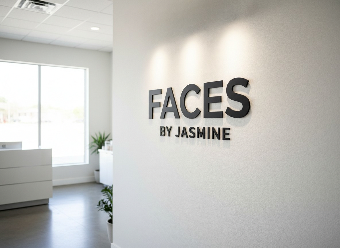 Letrero con logotipo personalizado cortado con láser en 3D - Letrero acrílico para pared comercial