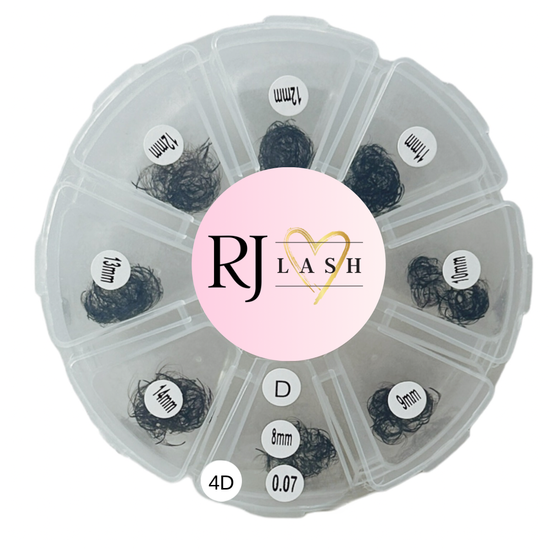 4D Longitudes mixtas 8-14 mm  - 0,07 (800 mechones)