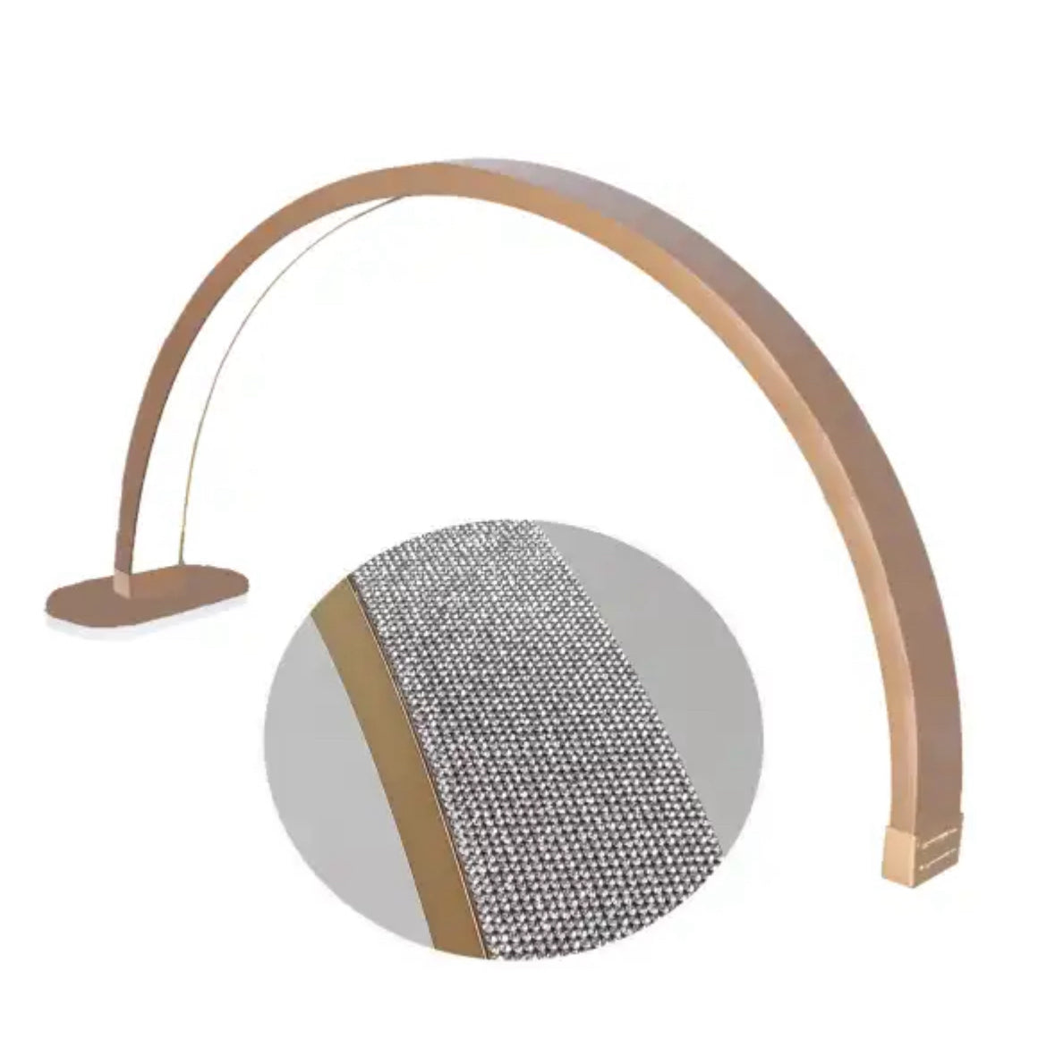 Lámpara de escritorio Half Moon Diamond de 30 pulgadas - Lámpara LED independiente para uñas