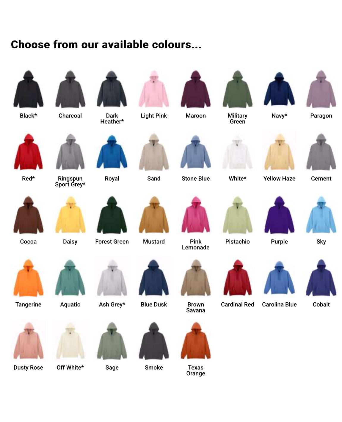 Sudaderas personalizadas (delante y detrás)