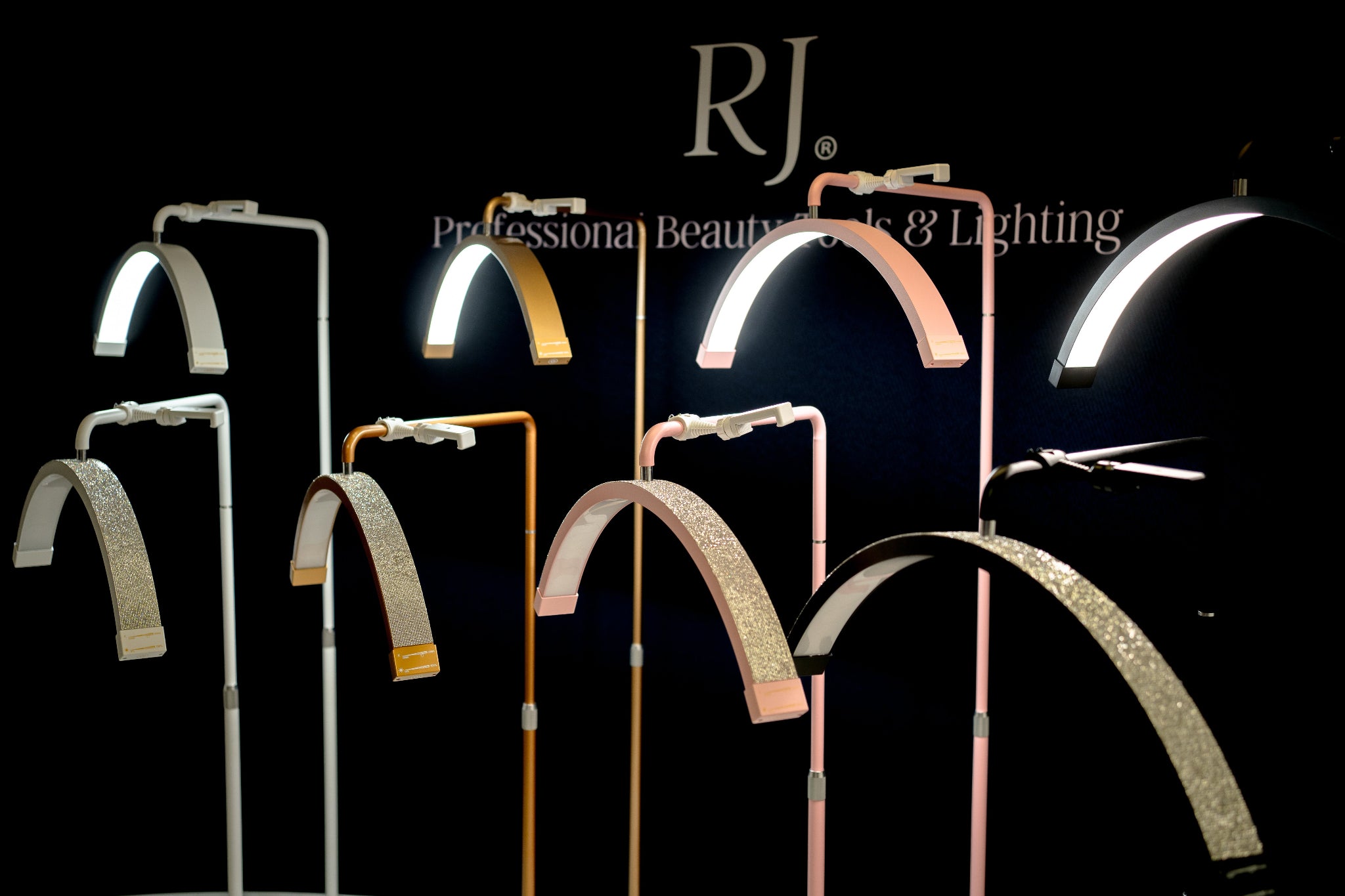 Lámpara de media luna para técnico de pestañas  