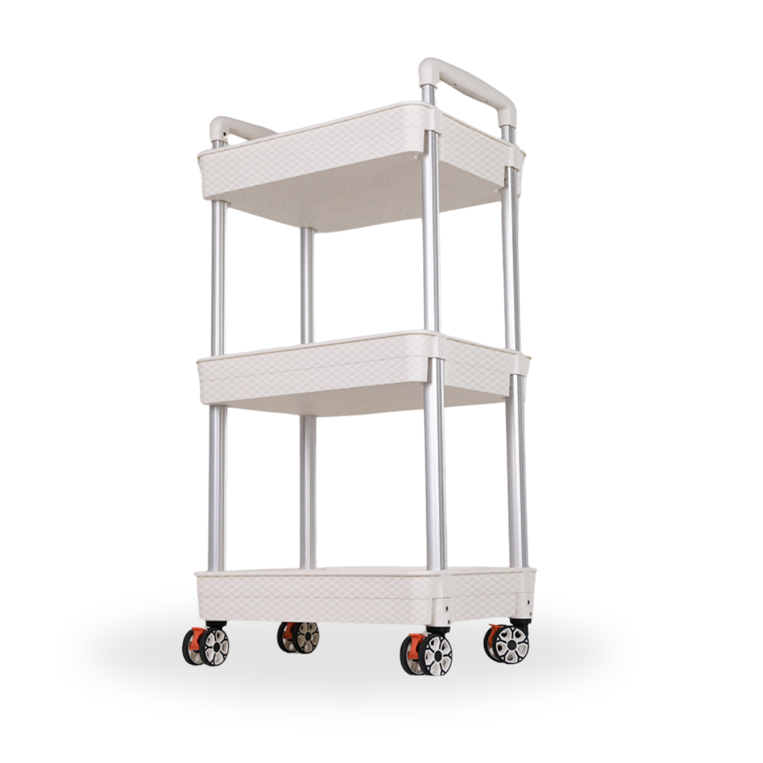 Carro plegable para productos de belleza